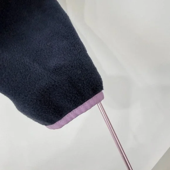 Columbia Benton Springs Half Snap Pullover Fleece II Womens Small Blue Burgundy - Picture 4 of 8